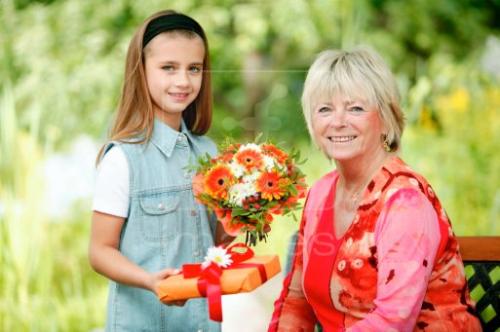 grandmother - grandchild and her grandmother