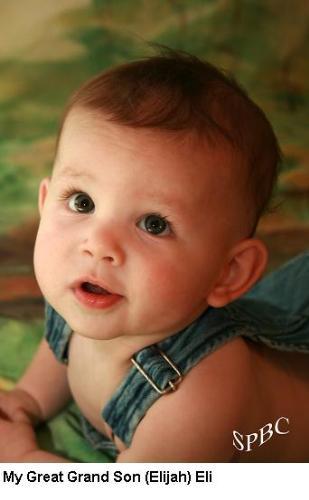 Elijah - My Great Grand Son Eli at age 1