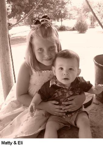 Maddison & Elijah - Madison and Elijah my Great Grand Daughter and Great Grand Son