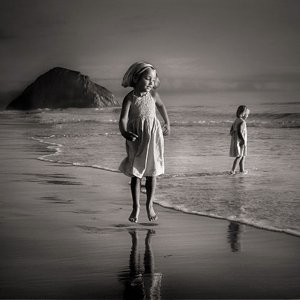 running on the beach - we did this as kids, and this pic reminds of when me and my younger sis played at the beach..