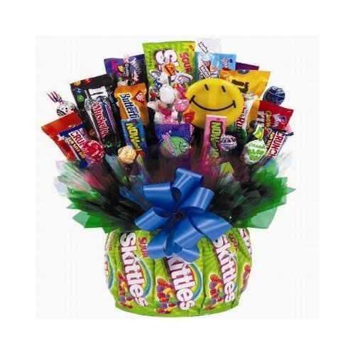 Skittles and Grins - Here's a sweet treat that's sure to bring smiles! Skittles are fun, fruity little candies, but they sure do coat your teeth in sugar!