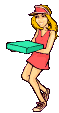 Pizza Delivery - Dial the number of your favorite pizza store... and wooshhh here come the delivery gal :)