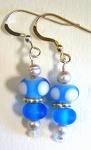 earrings - bright blue