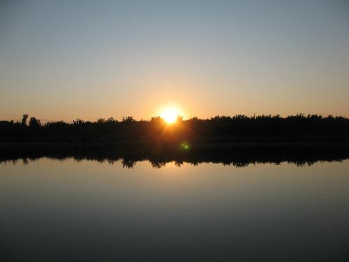 sunrise - sunrise over a lake