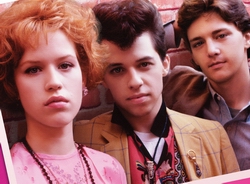 Molly Ringwald, Andrew McCarthy and John Cryer - CU Andy, Duckie and Blane from Pretty in Pink
