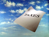 Taxes - photo of taxes in the sky