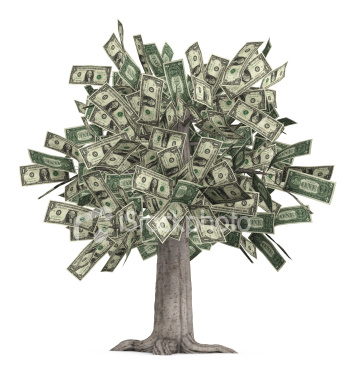 Money - Your own personal money tree--thanks for cheering me up after such a crappy week!