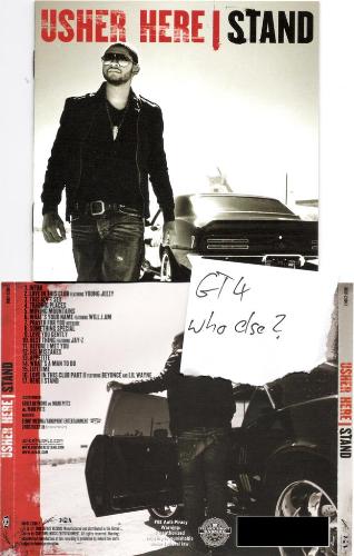 Usher Here I Stand. - Covers of album as titled above.