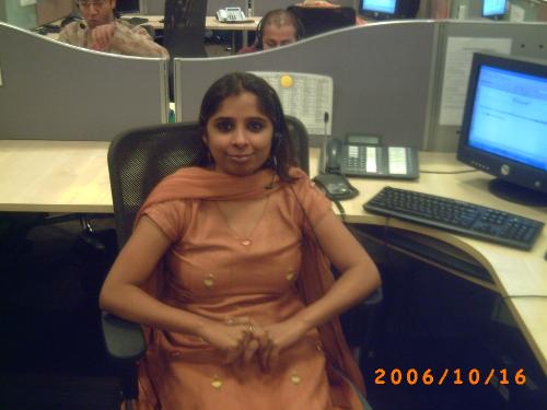 Madhuri relaxing at office - So comfortable !