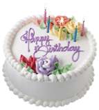 Happy Birthday!!! - Here's a birthday cake for you. It's made of all non-fattening stuff, so enjoy!!!