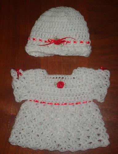 First preemie dress - Just finished this dress this week for a charity I volunteer for.