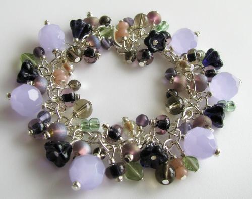 Misty Lavender Bracelet - One of my newest creations. This glass bead creation is my latest listing in my Etsy.com shop I have several more that are hot off the crafting table...they will be added to my shop, unless they sell at this weekends craft show.
