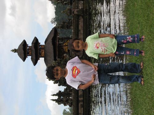 My chlidren - Naufal and Najwa at Bali