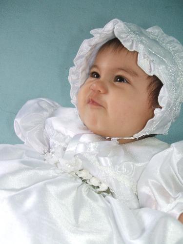 Adeliza babtism - Adeliza making gestures before she recieves the holy spirit