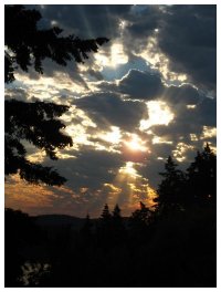 Sunrise - Early Morning Sunrise, British Columbia, Canada. Early Nature Walk mornings allow for some fabulous sky, cloud and sun pictures. This is a digital photo taken with a canon powershot.