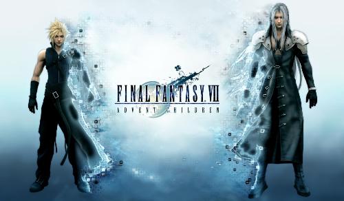 final fantasy: the advent children  - the two main people of the movie