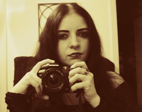 me and my camera - self-portrait