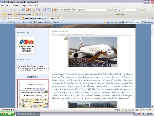 Snapshots of my blog... - This is the snapshot of my blog...I have two more blogs..