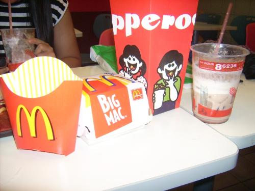 food - McFloat, Fries, Popperroo