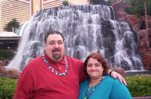 me and hubby in vegas - One of our happier vacations together...love you baby!