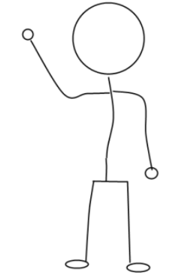 Stick Figure - Hi! nice to meet you. I am a stick figure. I don't have a mouth, so I wrote these down.
