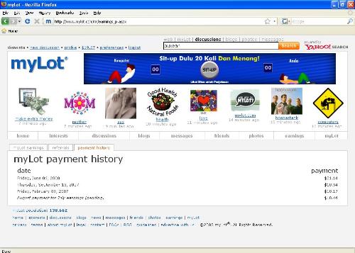 My payment history at mylot - My payment history at mylot dian