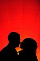 silhouet - Silhouet of a couple.