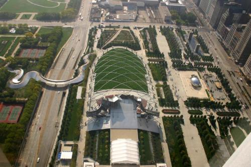 Chicago - Chicago above Millennium Park.