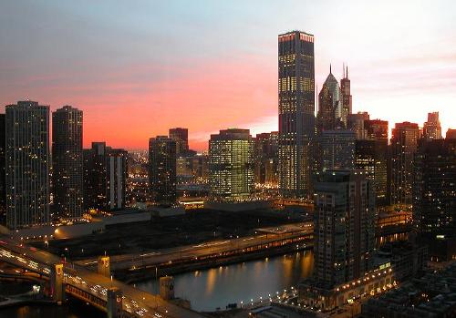 Chicago - A nice photo of Chicago at night.