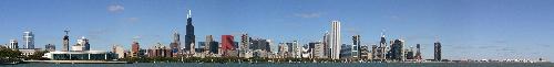 Chicago - A high res. panoramic photo of the Chicago Skyline.