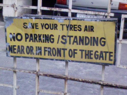 warning! - funny sign! for real!