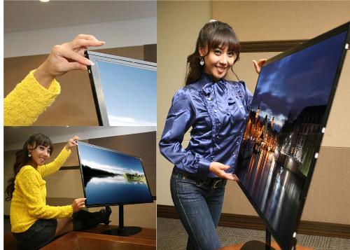 Samsung 1cm thick 40" Full HD LCD - Samsung will introduce a 1cm thick 40" Full HD LCD TV at the FPD International 2007
