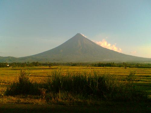 Mayon Volcano - This is Mayon Volcano. I love this perfectly shaped cone volcano. This is found in Albay, Bicol, Philippines.