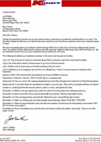 banned from kmart - how embarrassing.....