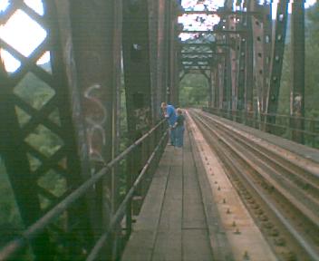 Train bridge at Kanasket WA - It said KEEP OFF