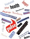 health - illustration showing health words