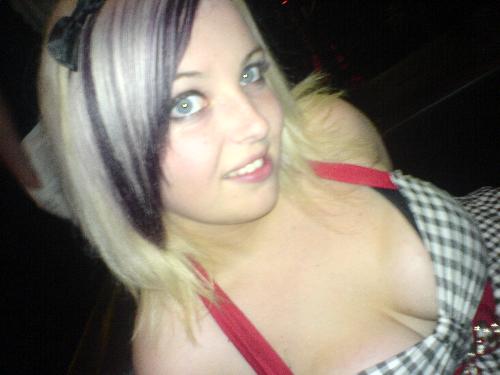Me! - A photo of me on a night out, wearing a dress that i made myself!!!