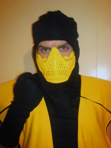Scorpion Portrait - This is a close up of the Scorpion Costume I made. I used an old Paintball mask for the mask.