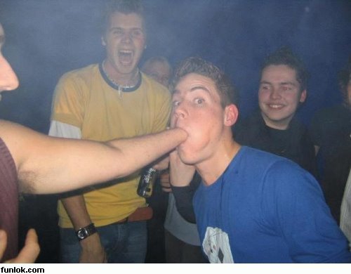 swallow the hand - hmmm...teenage is all about fun!!but he's just crazy! he almost swallowed the palm..!?!?!!