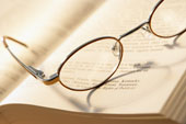 eyeglasses - photo of eyeglasses on book
