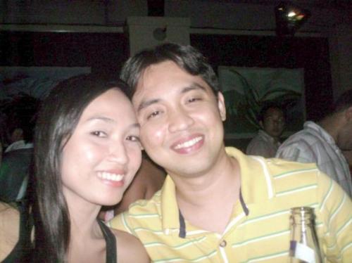 with my baby.. - during our night out! he's a bit sleepy and tired..look at his eyes.^^
