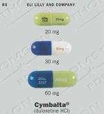 cymbalta - I take this for Fibromyalgia and Depression. So far I am okay with it, but I know there are a lot of people who have had BAD experiences with it. So, yeah. It is working for me, though.
