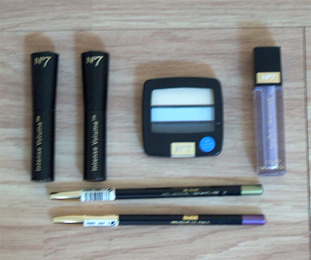 Eye eye, captain!!! - A selection of Boots No7 eye make up items.