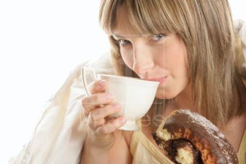 tea - woman drinking tea..