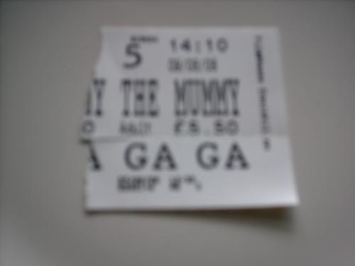 Movie Ticket - Dragon Emperor Mummy Movie ticket!