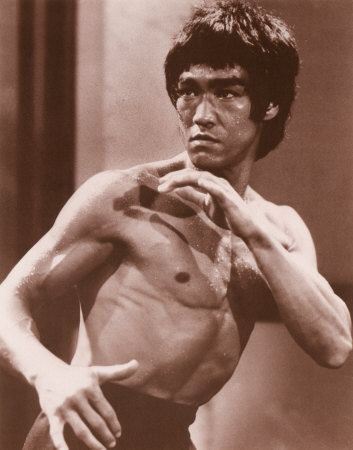 bruce lee - a typical bruce lee picture....seen practicing