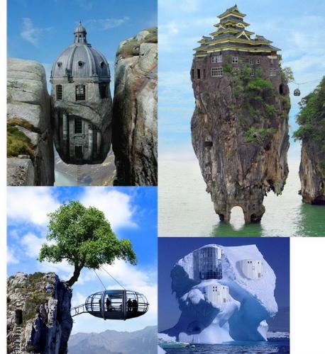 Strange houses - I have see these photos on the net and gather it in one