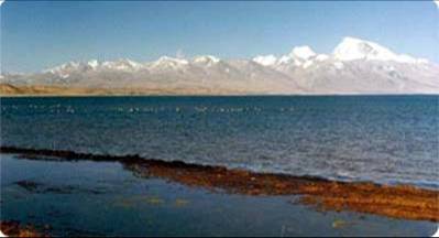 Lake Manasasarovar - Manasarovar     Holy Manasarovar in the form of dark blue waters is the most beautiful, fresh water wonder lake at around 15,000 ft altitude – at the sight of it the mind dances with wonder and ecstasy said Sri Swami Tapovanam. Manasarovar is to the south of Kailash mountain. A bath in it is stated to take one to Brahma loka and to Shiva loka – as per Ramayana. It’s water is very sweet and said to posses medicinal properties. It is about four million years old. In skanda purana, it is stated that the lake was created out of Brahma’s mind. Hence it is called Manasa Sarovar. Sanaka, Sanandanna and other maharishis performed tapas here. It appears Buddha’s mother dreamt before Buddha’s birth, a white elephant from Kailas mountain entering her womb. Daily at Brahma Muhurth time, they say Devatas come down and take bath, especially on the northern side. Some people can even see the Devatas in the shape of the stars descending into the lake and go back. Gandhi’s ashes have been mixed in these waters. It is said Arjuna is said to have received his pasupathastra here.