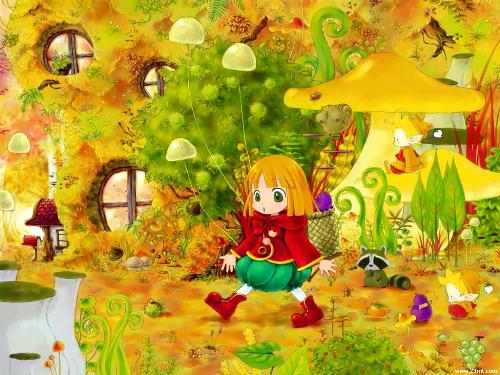 yellow  - fall in the yellow forest