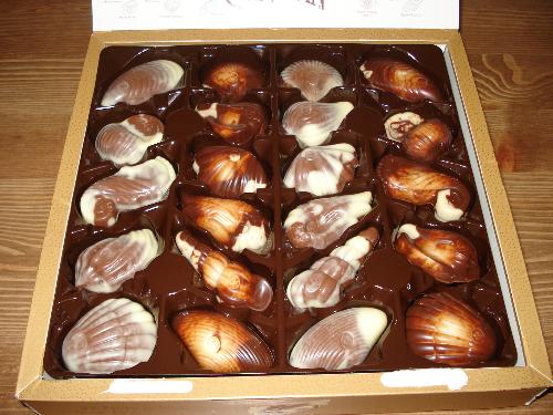 Guylian Chocolate Sea Shells - These are filled with praline filling, delish!